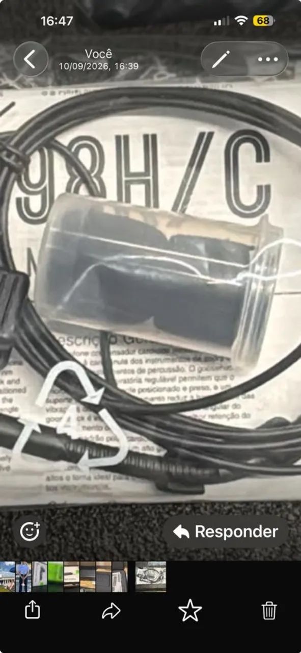 Microfone Shure beta 98H/C original com transmir completo. - Foto 5