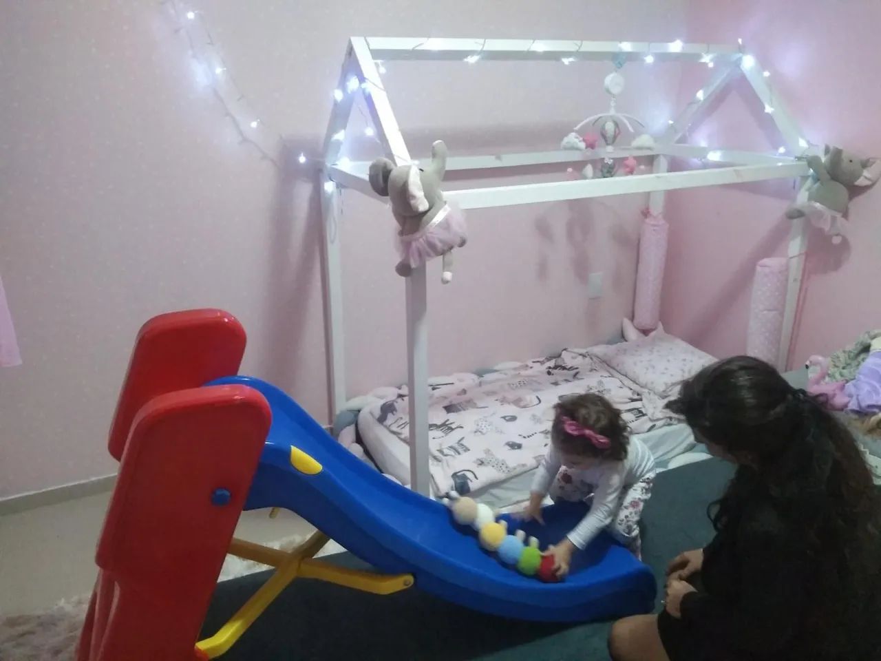 Cama infantil montessoriana com colchão e lençol impermeável  - Foto 5