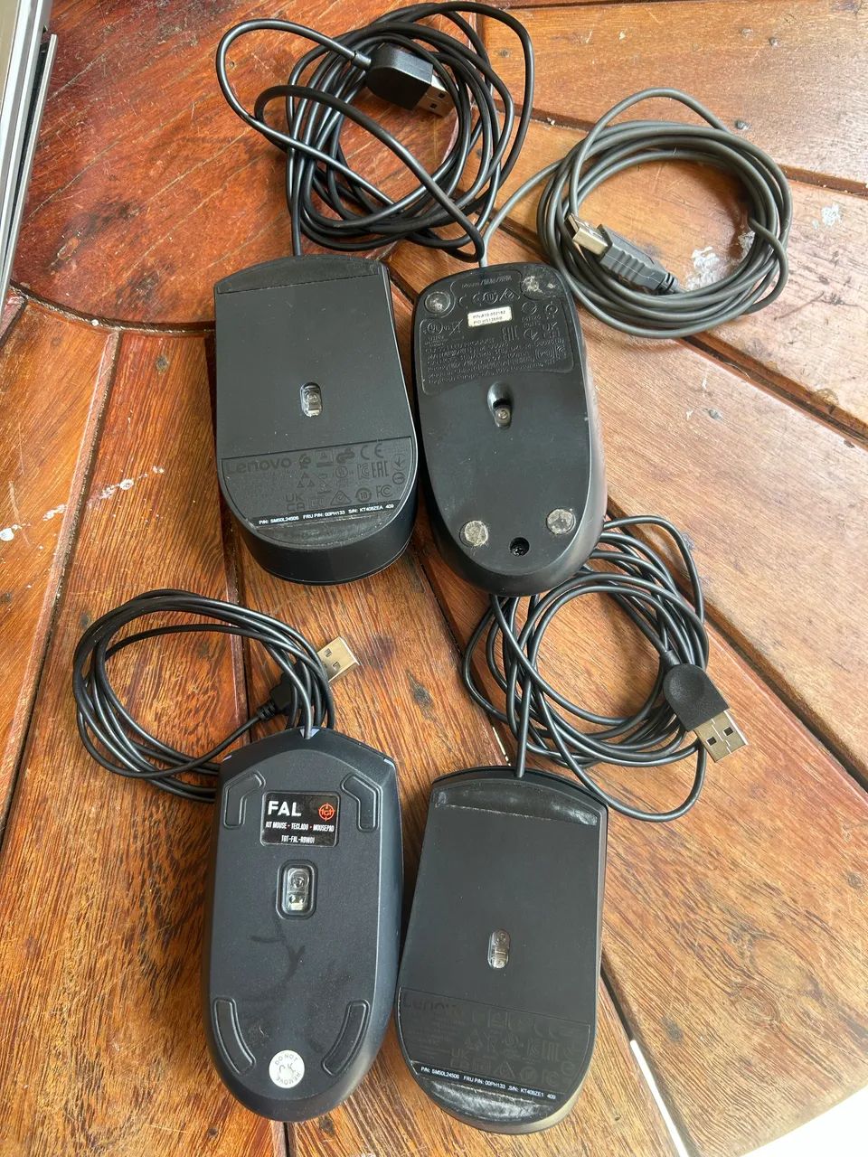 Kit 4 Mouses com Fio (2 Lenovo, 1 Logitech e 1 TGT Target) - Foto 2