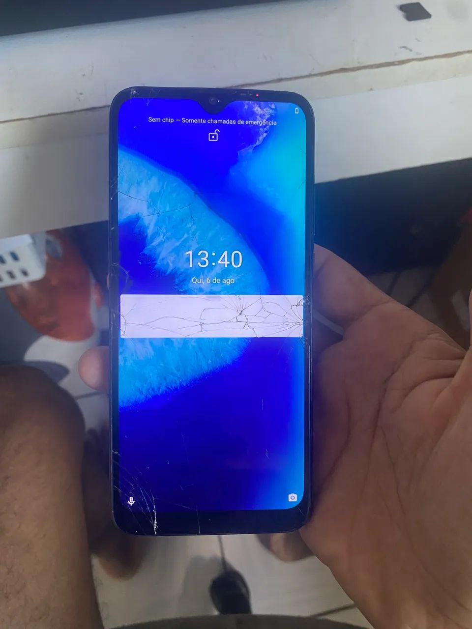 G8 power lite usado tela trincada porém funciona tudo  - Foto 3