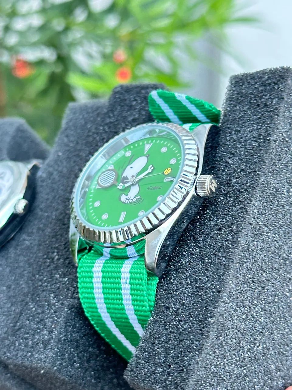 Relógio Snoopy verde novo - Foto 3