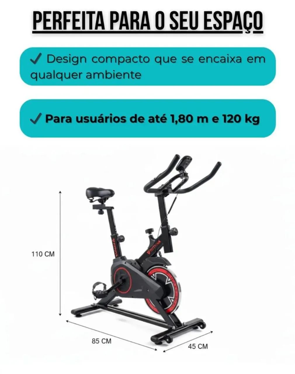 Bicicleta ergométrica semi nova - Foto 4