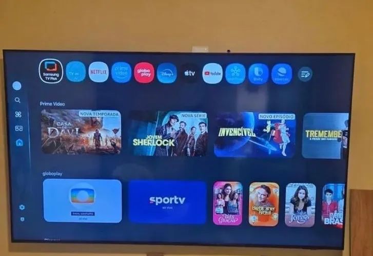 TV Samsung 75? 4K Smart NOVÍSSIMA com Alexa