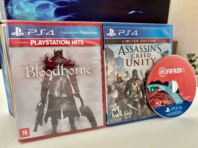 PS4 fat branco 1Tb + Jogos e Controle  - Foto 2