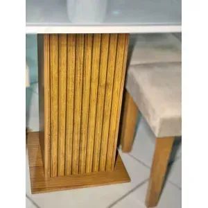 Mesa de jantar Napoli com 4 lugares e borda arredondada - Foto 4