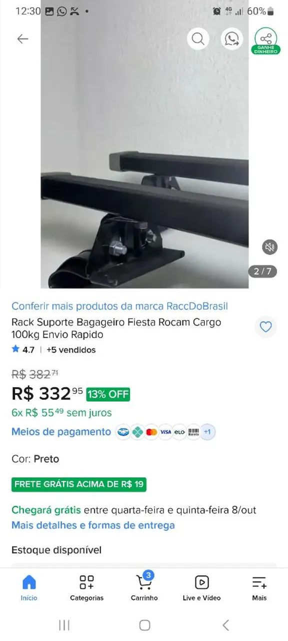 Rack de teto  - Foto 4