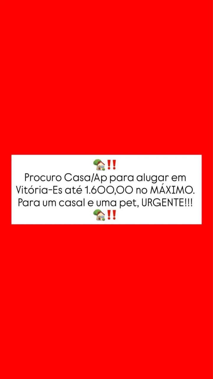 Casa/Ap pra alugar em Vitória ?