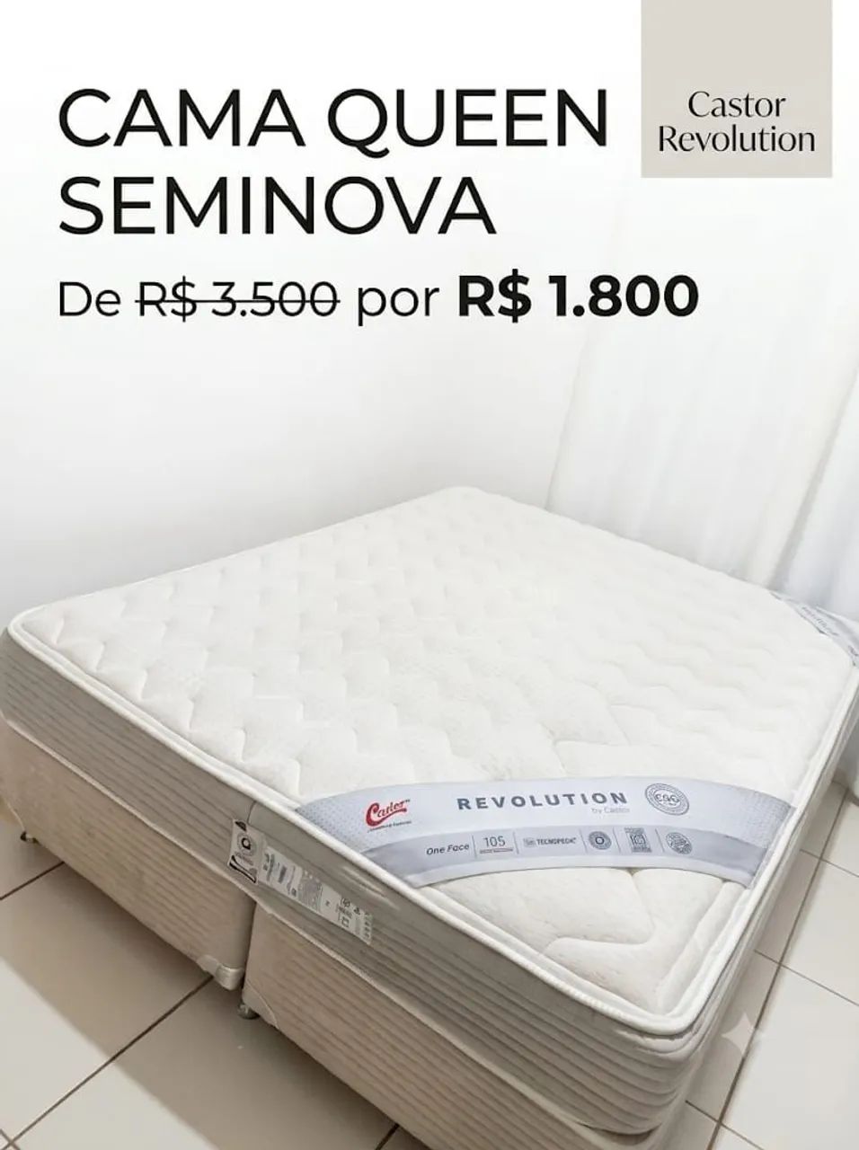 Cama queen da castor