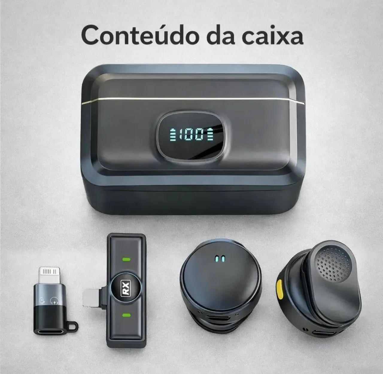 Kit 2 Microfone Tipo-C Magnético ON-MC82 - Foto 3