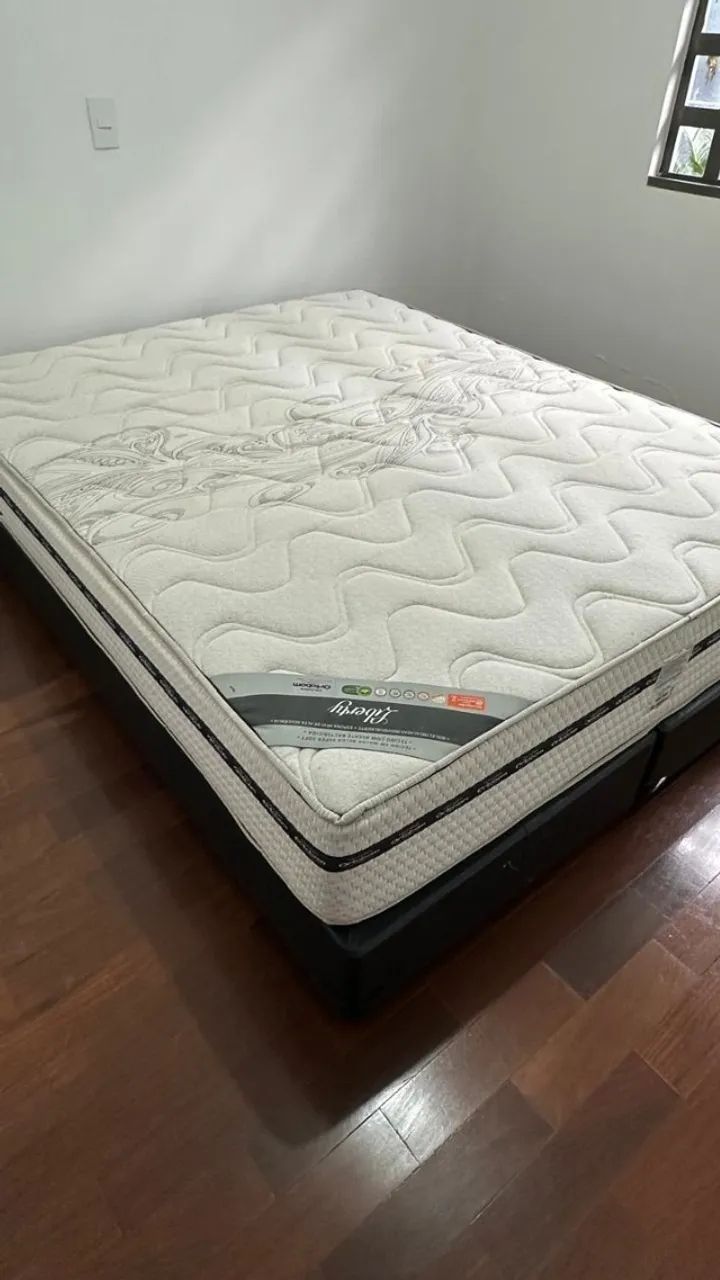 Cama Box Queen Size (Base e Parte Superior) - Linha Liberty