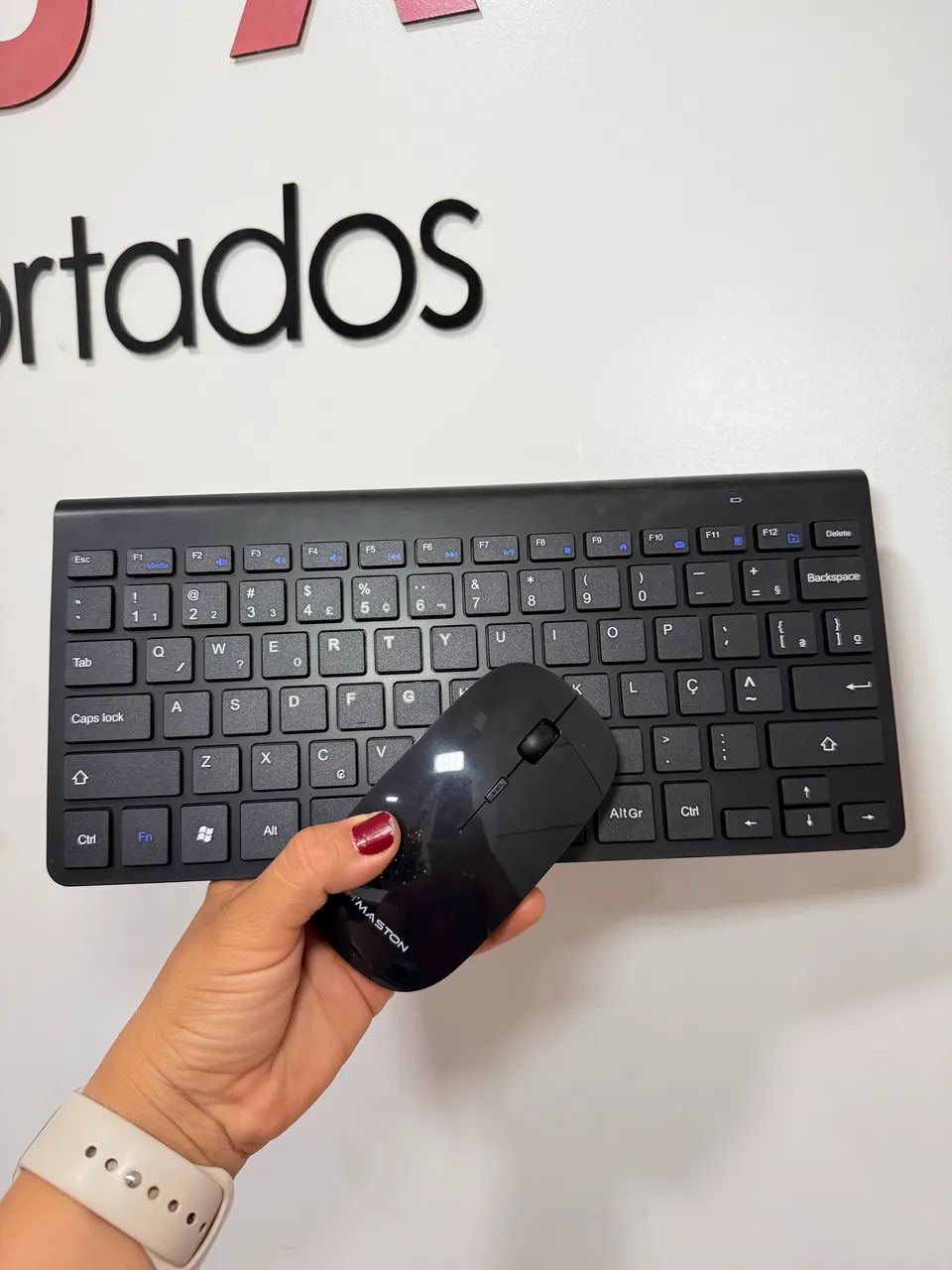 KIT TECLADO E MOUSE SEM FIO WIRELESS - Foto 3