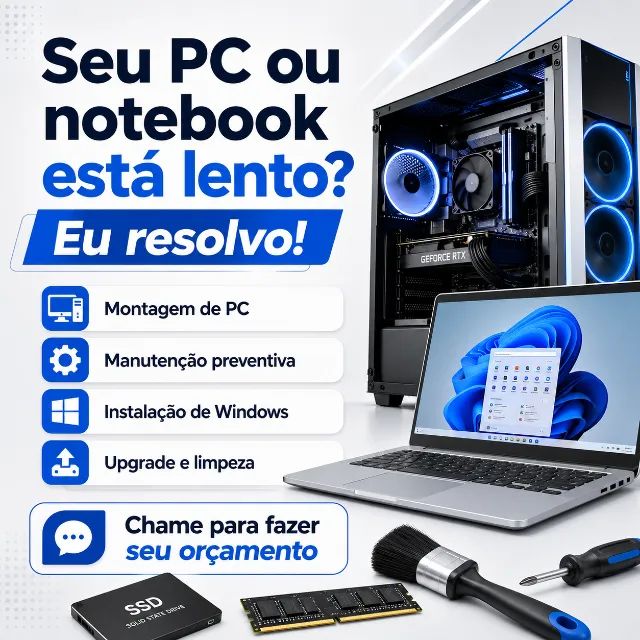 MONTAGEM E MANUTENÇÃO DE COMPUTADORES E NOTEBOOKS - Foto 2