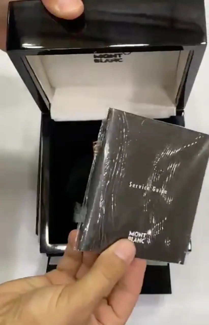 Caixa Montblanc Preta Completa - Foto 4