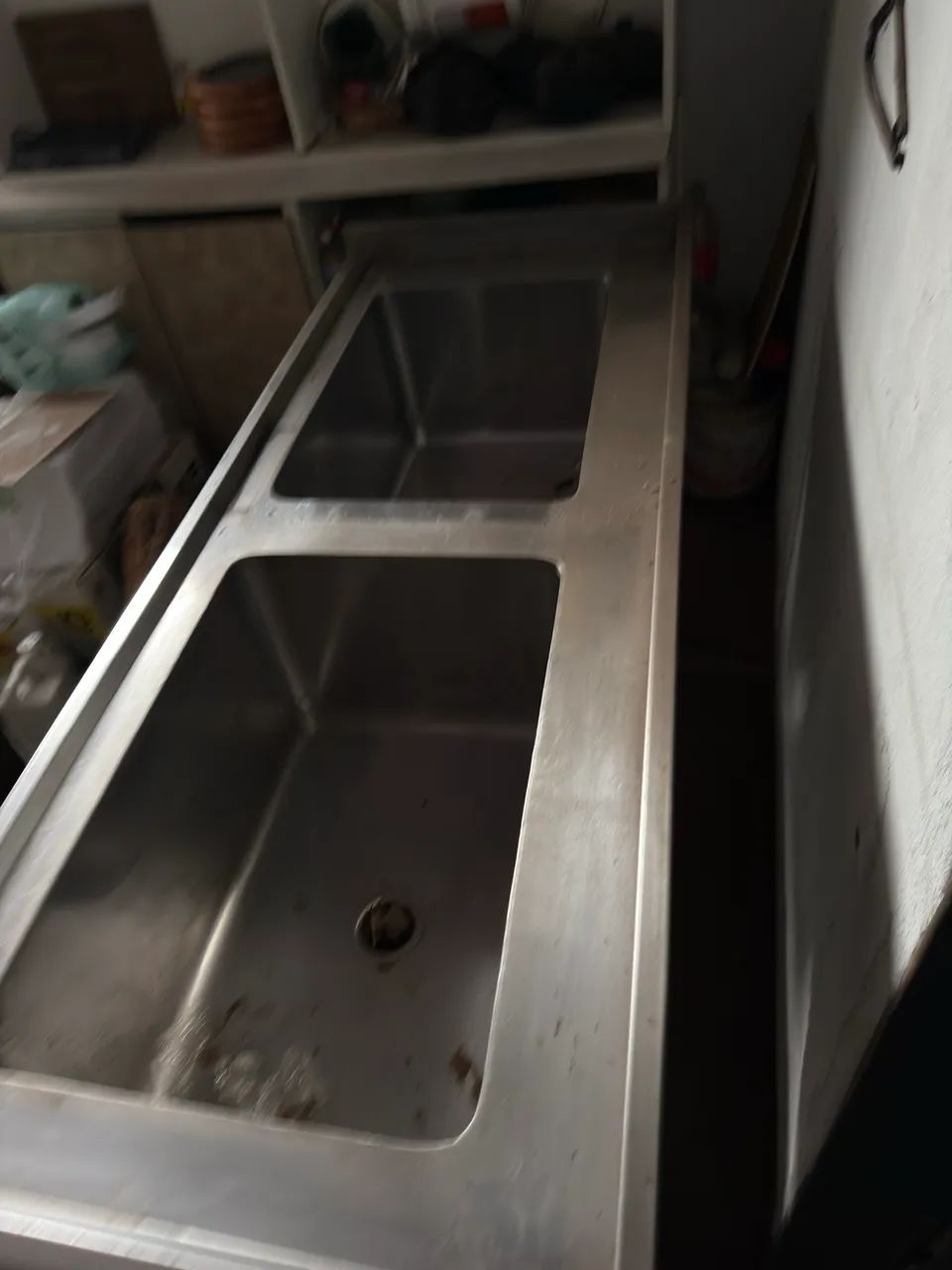 Bancada com duas pias inox industrial  - Foto 3