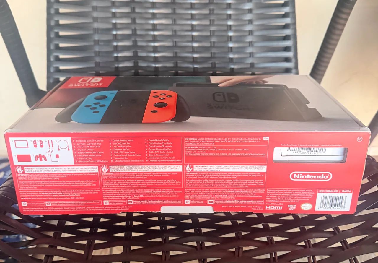 CAIXA VAZIA NINTENDO SWITCH V1 ORIGINAL - Foto 2