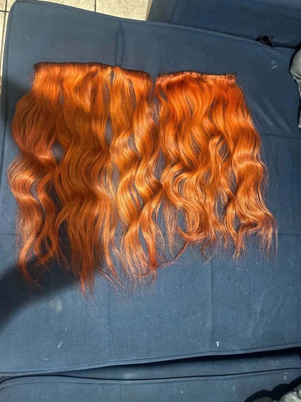 Cabelo humano 65cm Ruivo 200gm
