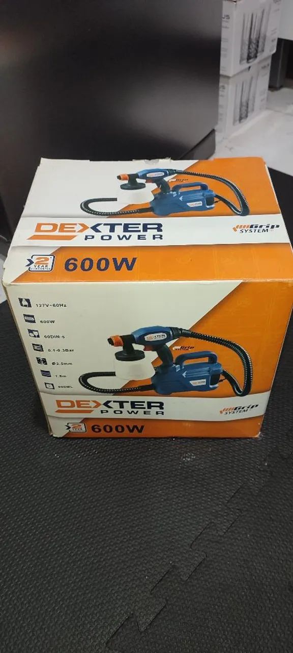 Pistola de pintura elétrica Dexter Power 600w novo na caixa 