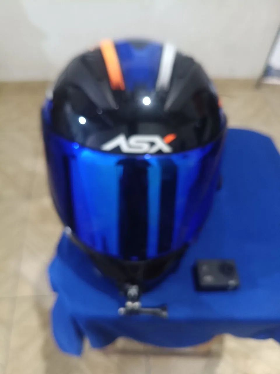 Capacete ASX com interfone mais câmera 4k - Foto 2