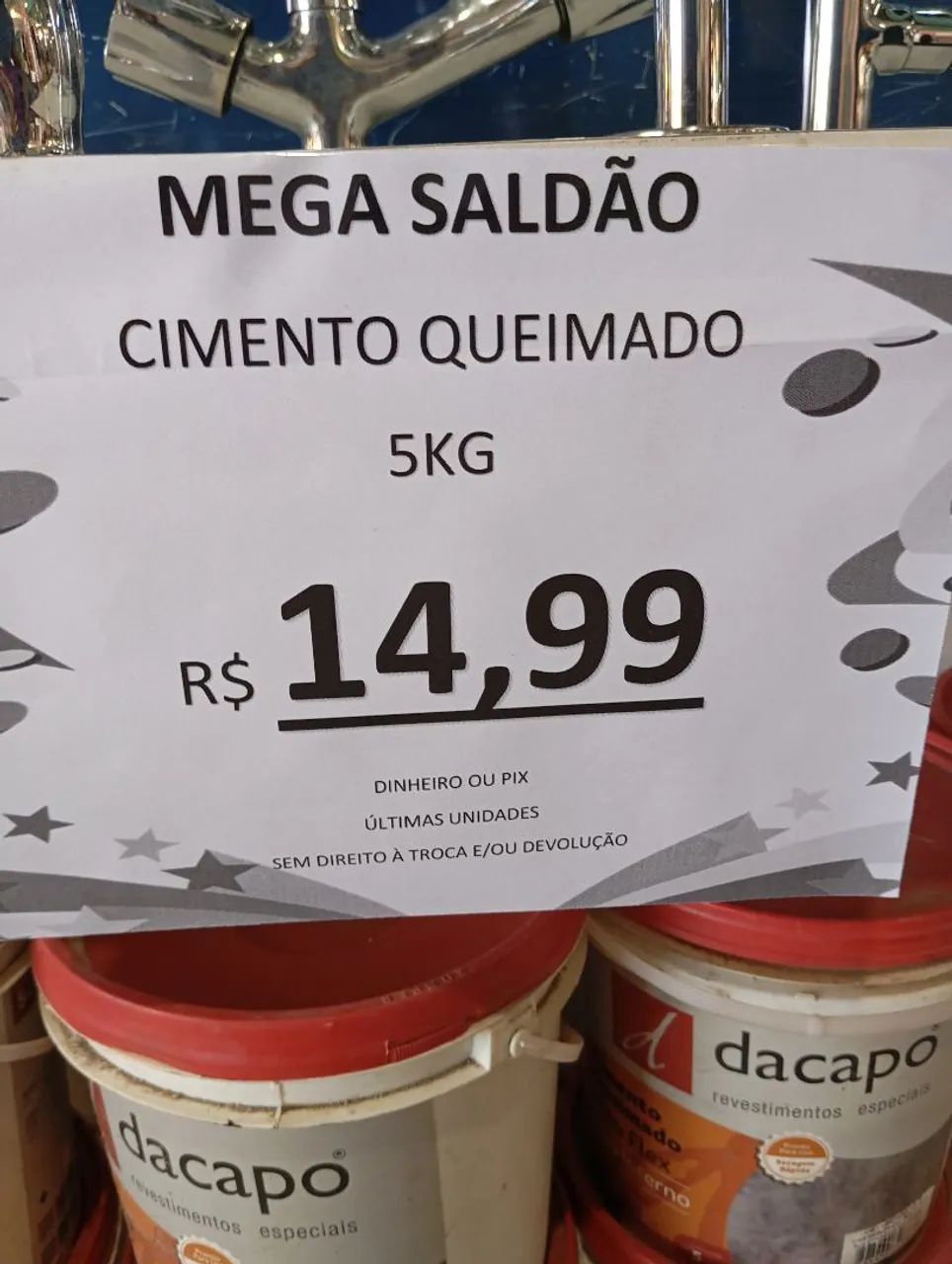 Cimento Queimado 5kg R$14,99un em PIX  - Foto 2