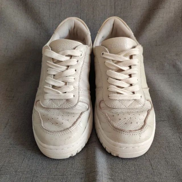 Tênis Constance 36 Off-White Couro Legítimo - Foto 2