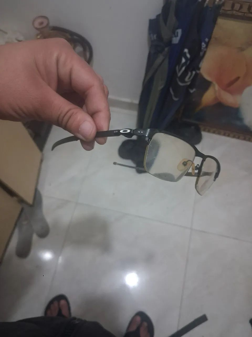 Oculos Oakley de Grau Original Titanium