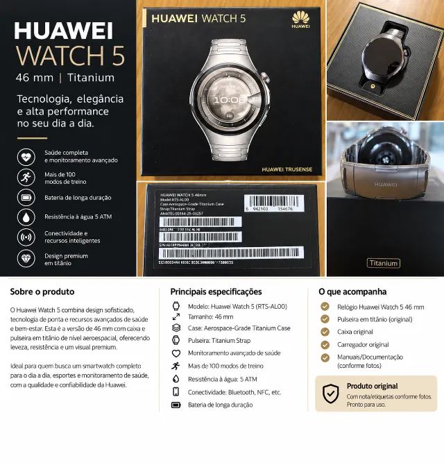Huawei Watch 5 46mm Titanium