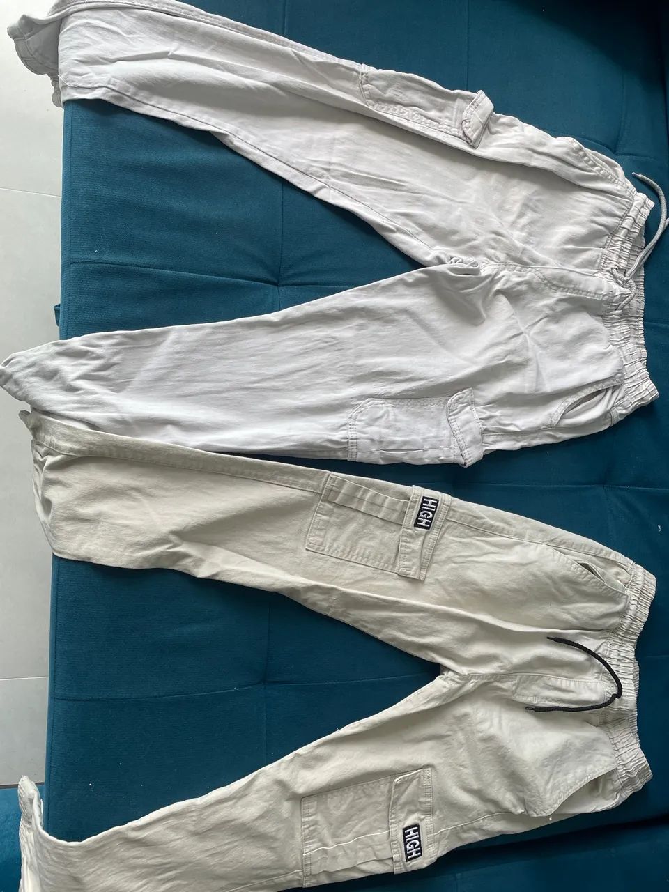 Calças jeans Bege  - Foto 3