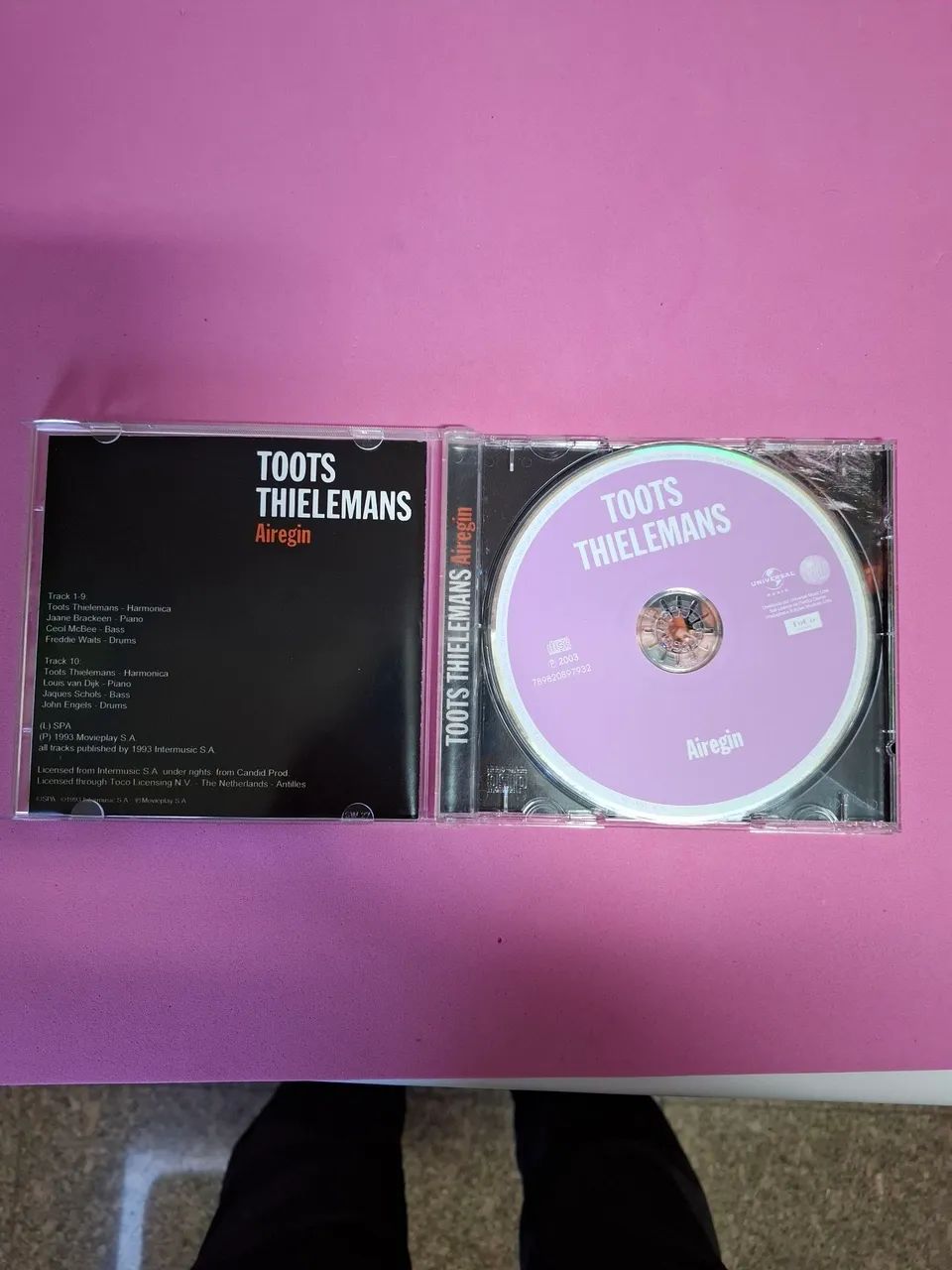 CD Toots Thielemans - Airegin (Série A Jazz Hour With) - Raridade