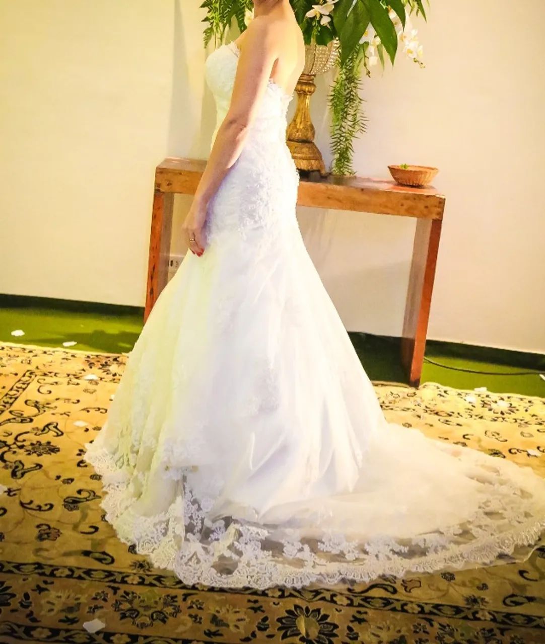 VESTIDO DE NOIVA TODO BORDADO - Foto 5