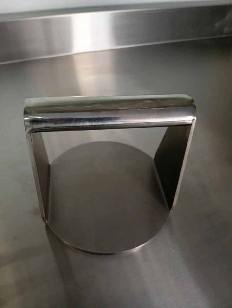 Prensa de hambúrguer em aço inox - Foto 2