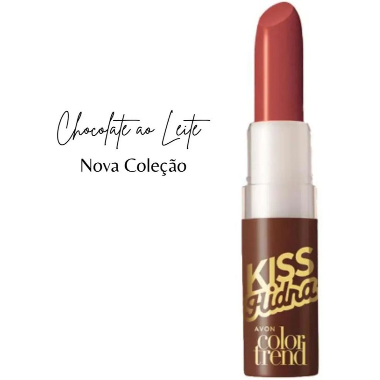 Batom Chocolate ao Leite Avon Color Kiss Hidra
