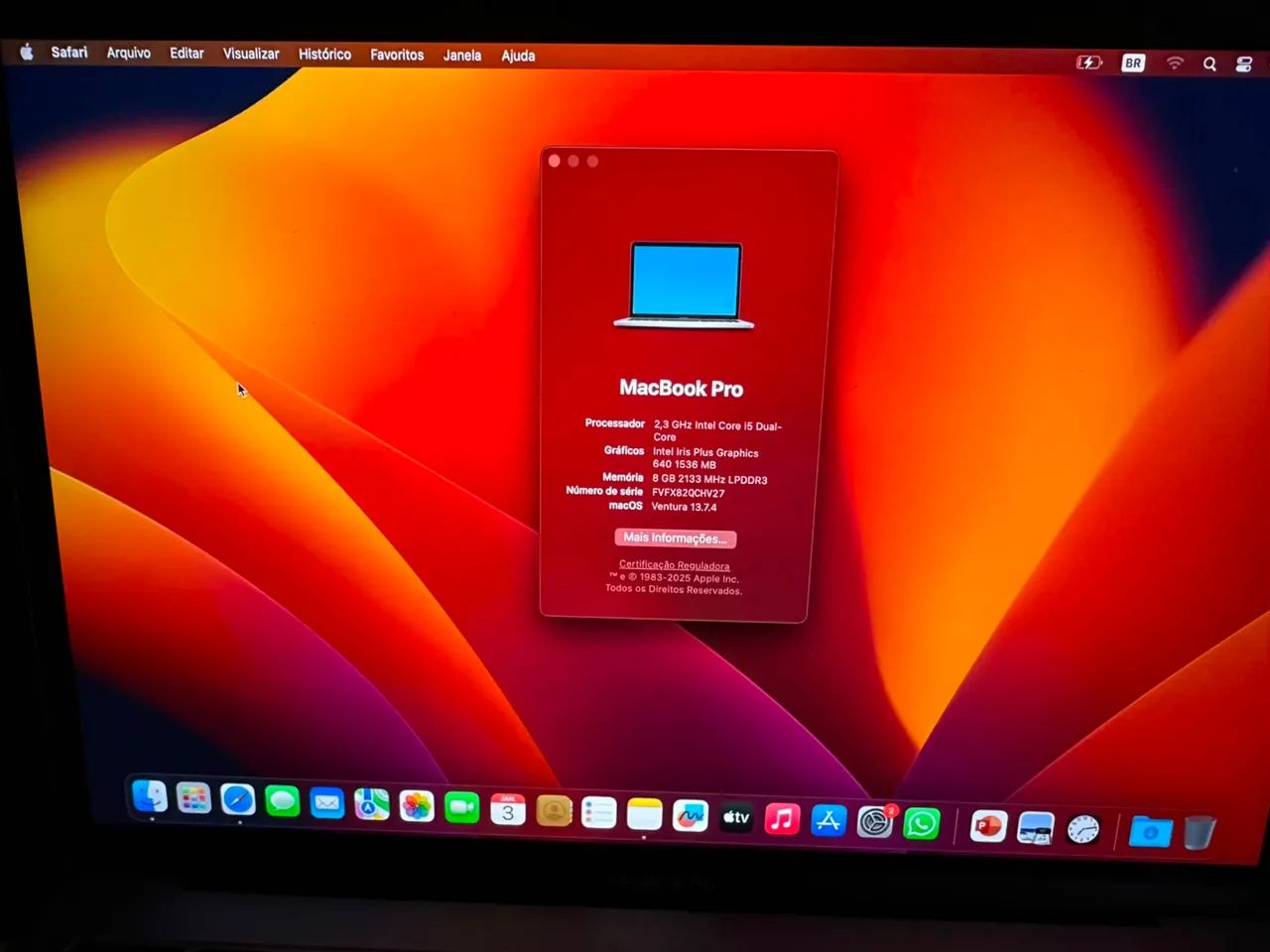 MacBook Pro 2017 A1708 Intel i5 8gb/128gb ssd - Foto 3