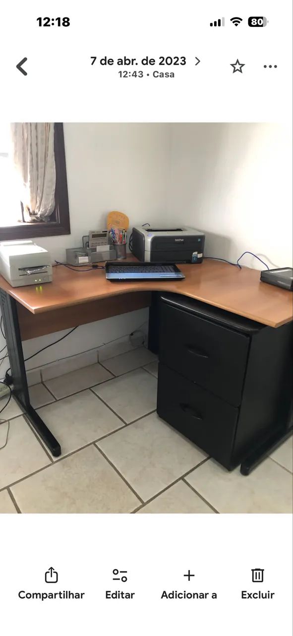 Mesa de escritório em L - Foto 3