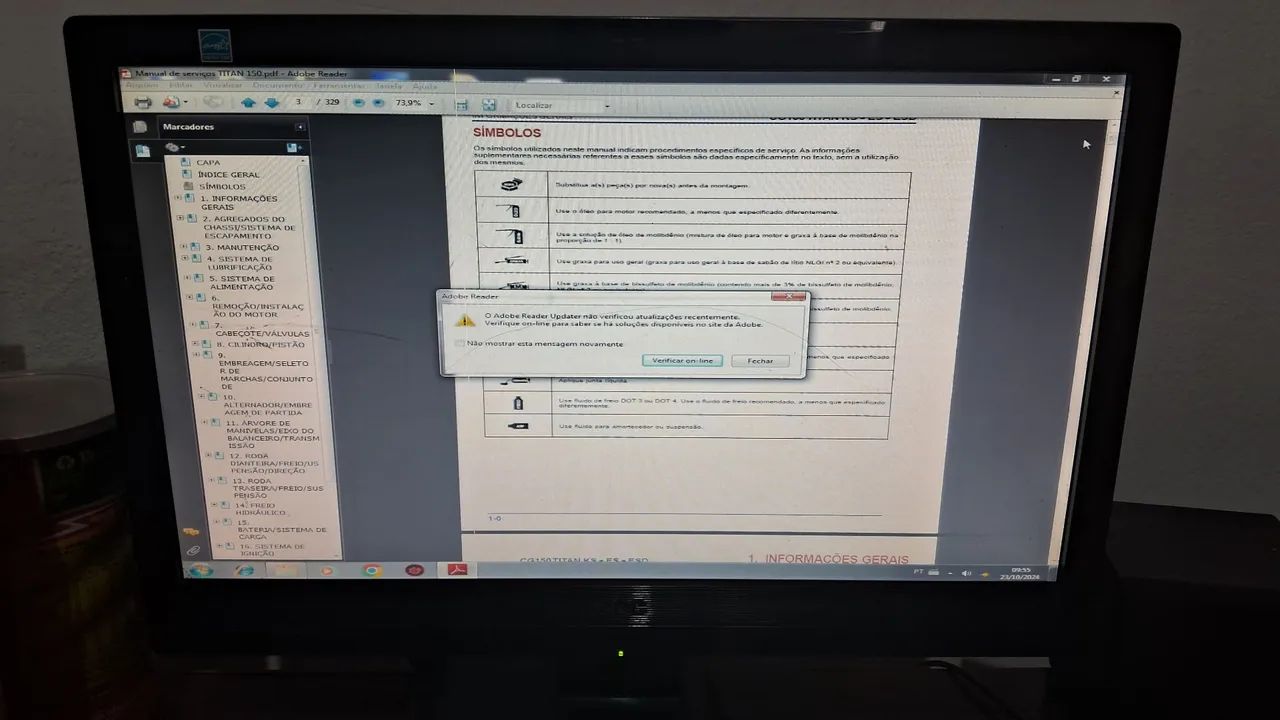 Monitor antigo 14p  com detalhe leia - Foto 2