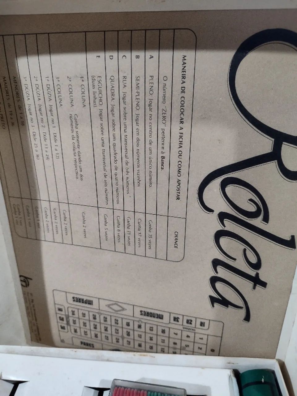 Jogo roleta antigo original anos 80 - Foto 3