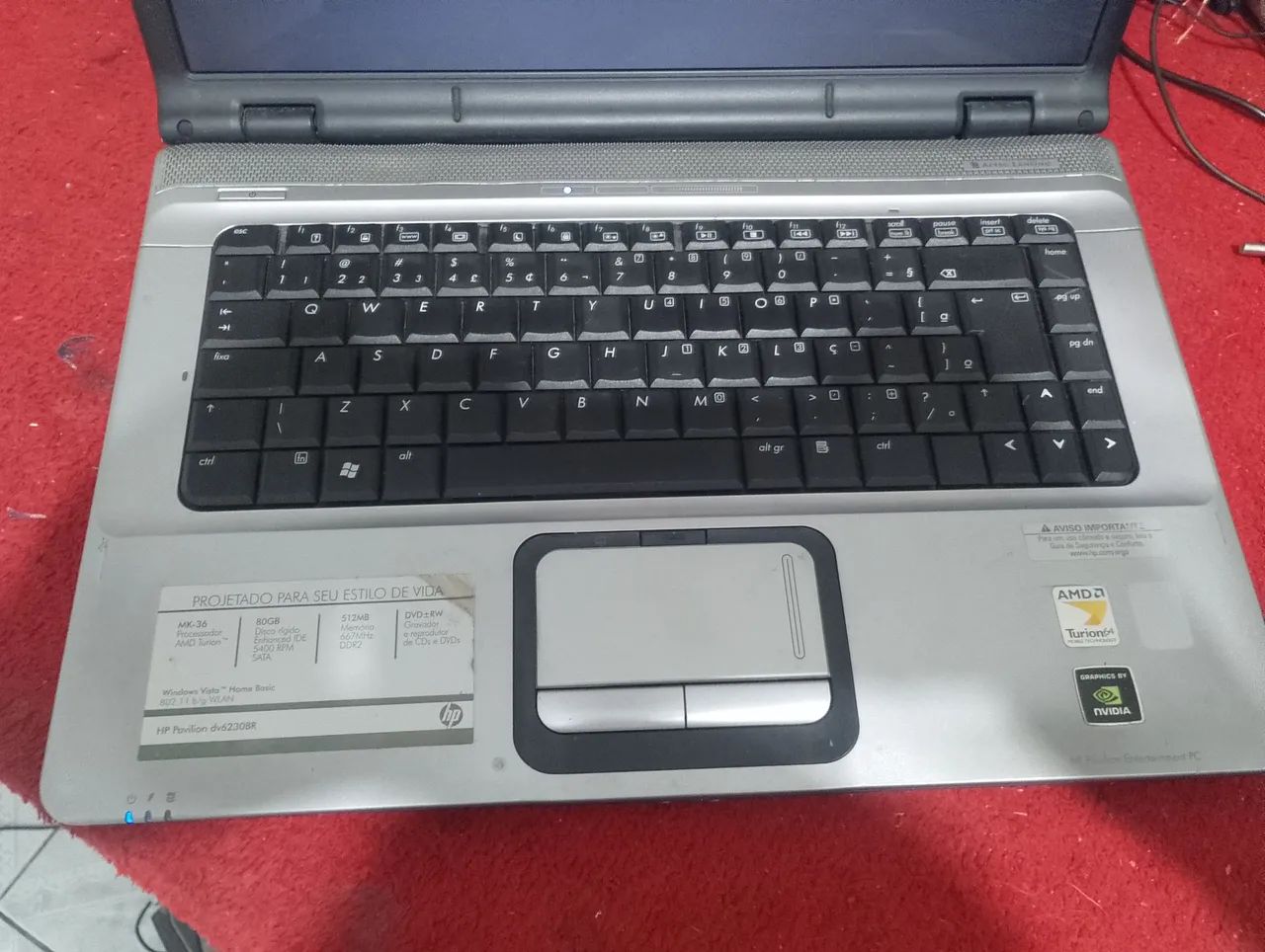 Notebook HP para conserto retirada de peças - Foto 2