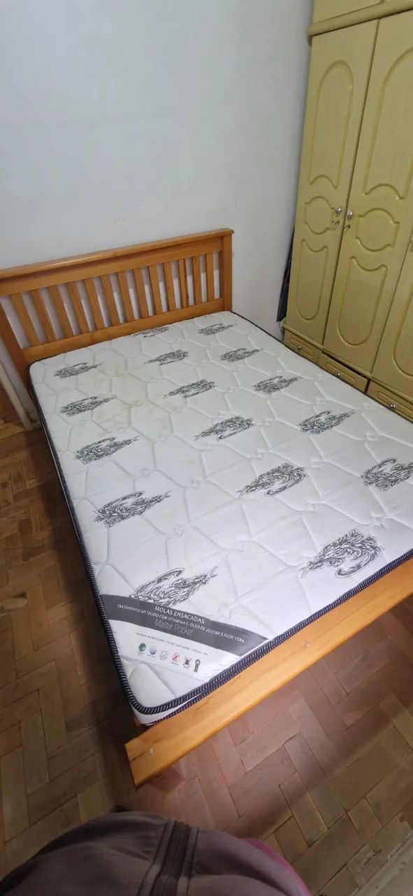 CAMA E COLCHÃO 