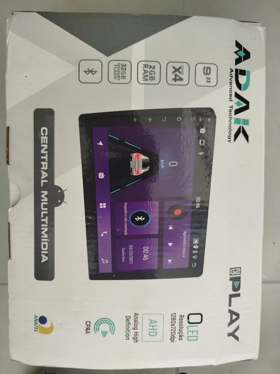 Central Multimídia 9" digital Android para Yaris 2019 a 2022 com carcaça de suporte - Foto 3