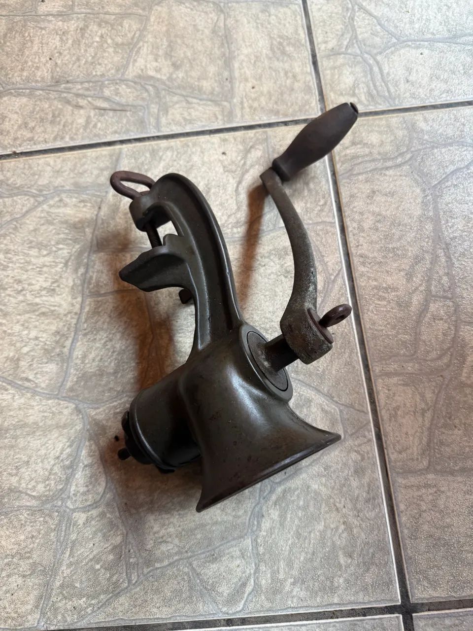 Moedor de carne eberle antigo  - Foto 4