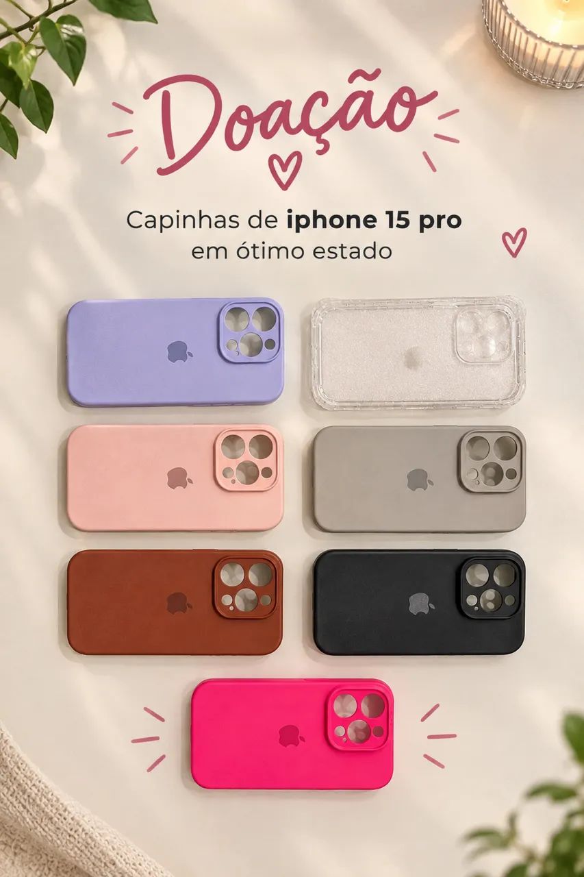 Doação de capinha Iphone 15 pro