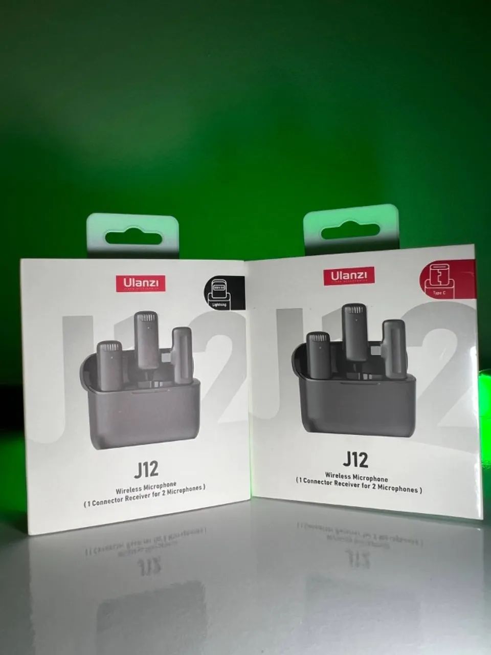 Microfone de lapela duplo Ulanzi J12 Original