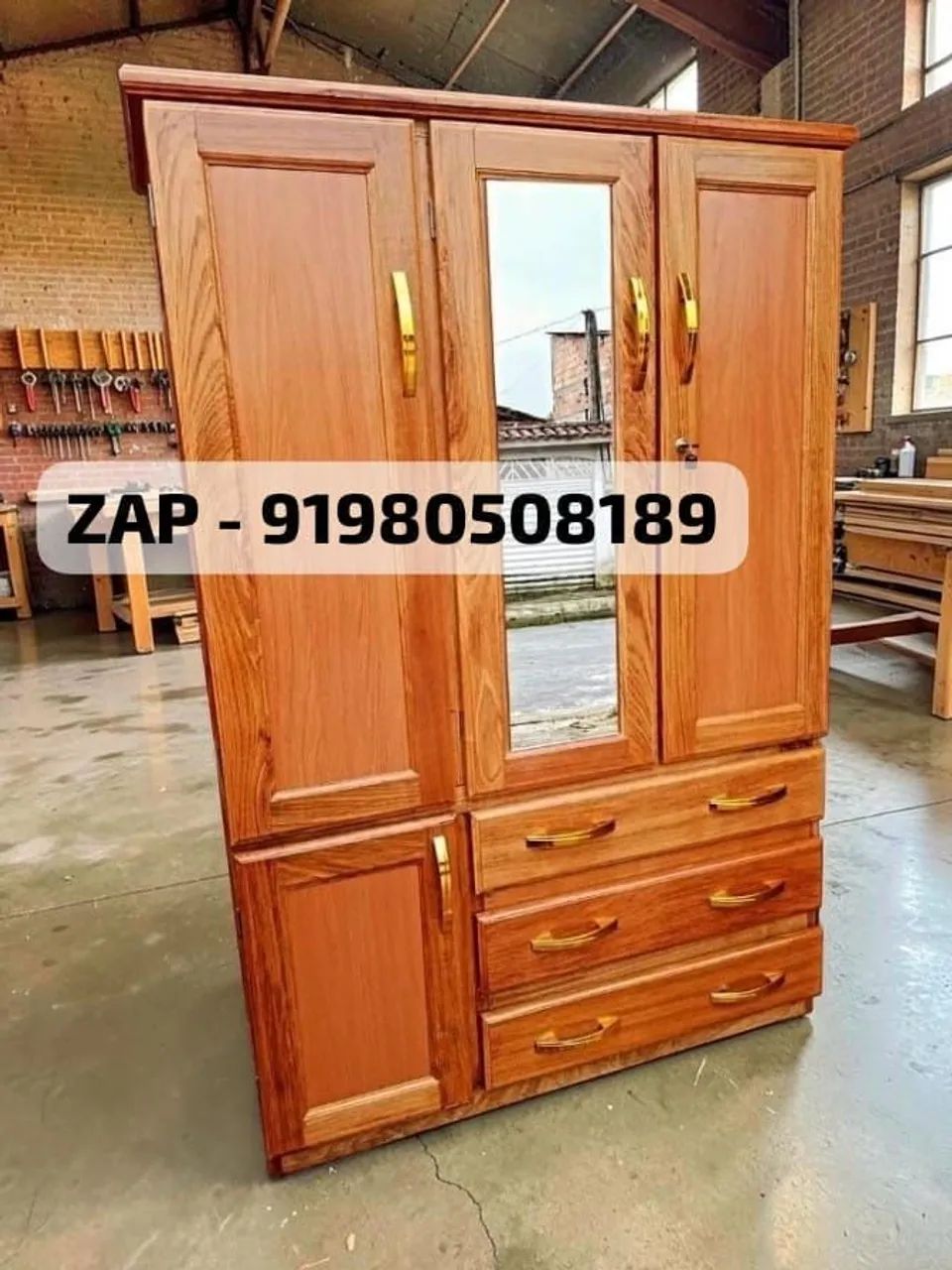 Guarda roupa - de solteiro completo com espelho disponível  - Foto 3