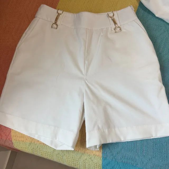 Short alfaitaria branco - Foto 4