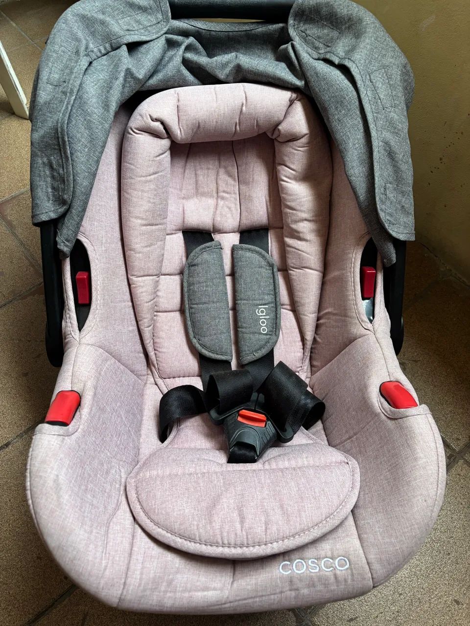 Bebê Conforto Igloo Rosa Mescla com Cinza Cosco - Foto 3