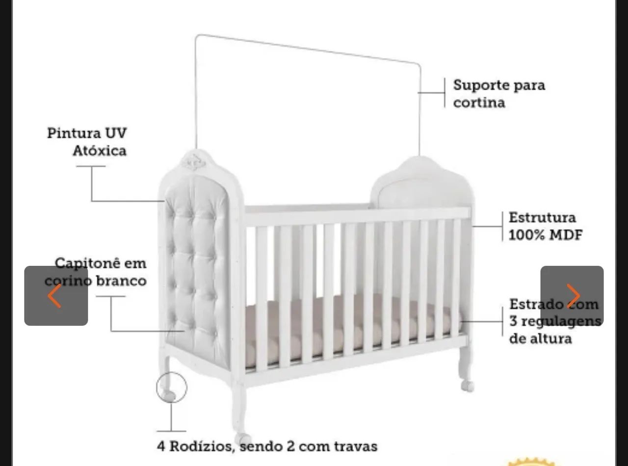 Berço Mini Cama 3 em 1  - Foto 4