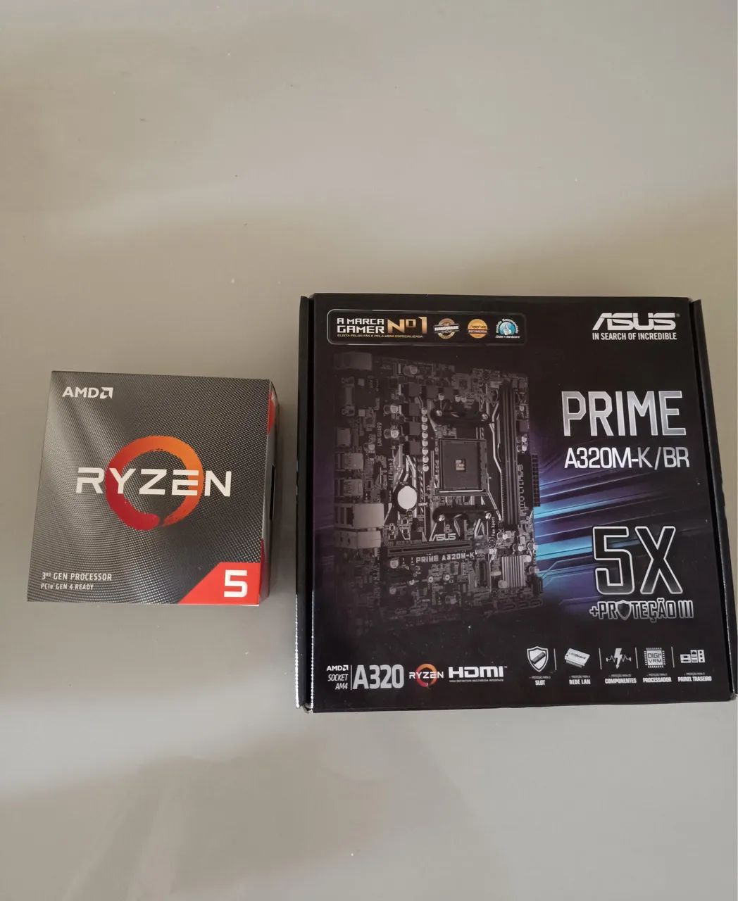 Kit upgrade ryzen 5 3600 + placa mãe A320M 