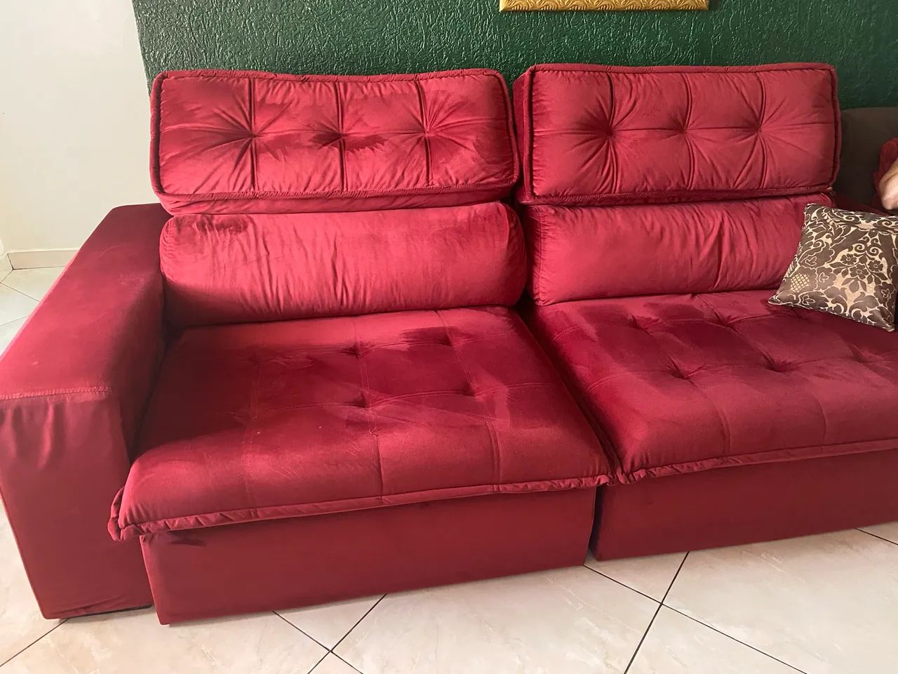 Sofá vinho elegante  - Foto 2