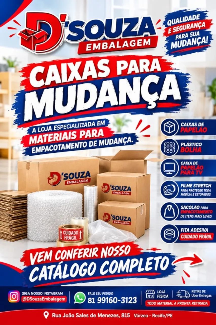 Kit de Caixas de Papelão Recicladas