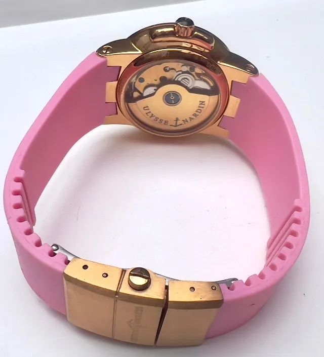 Relógio Ulysse Nardin Dourado Rosa - Foto 4