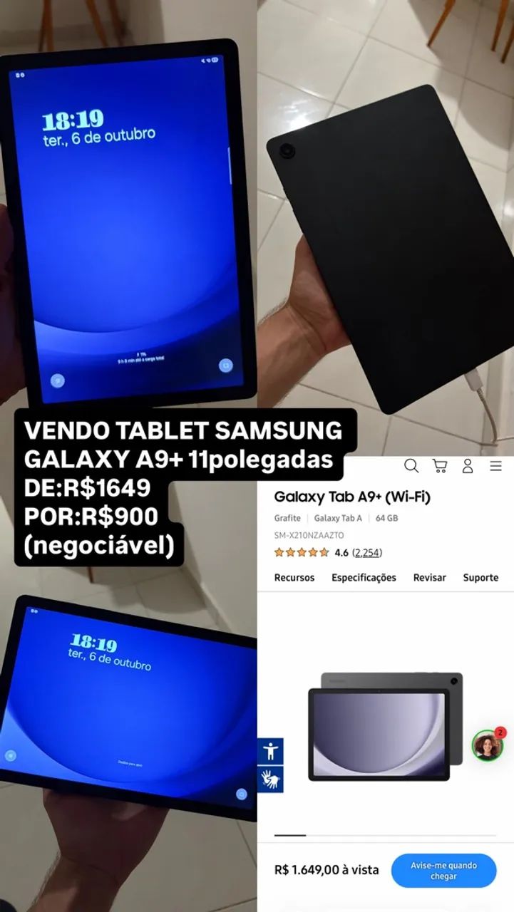 TABLET SAMSUNG TAB A9+ 11polegadas - Foto 5